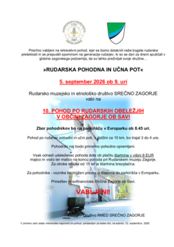 Pohod po rudarski pohodni in učni poti